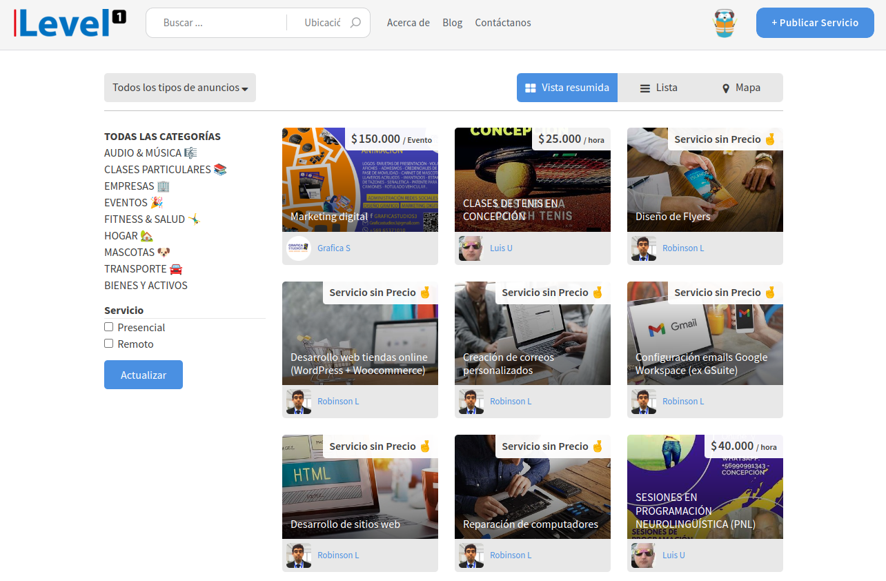 Plataforma C2C ? Servicios